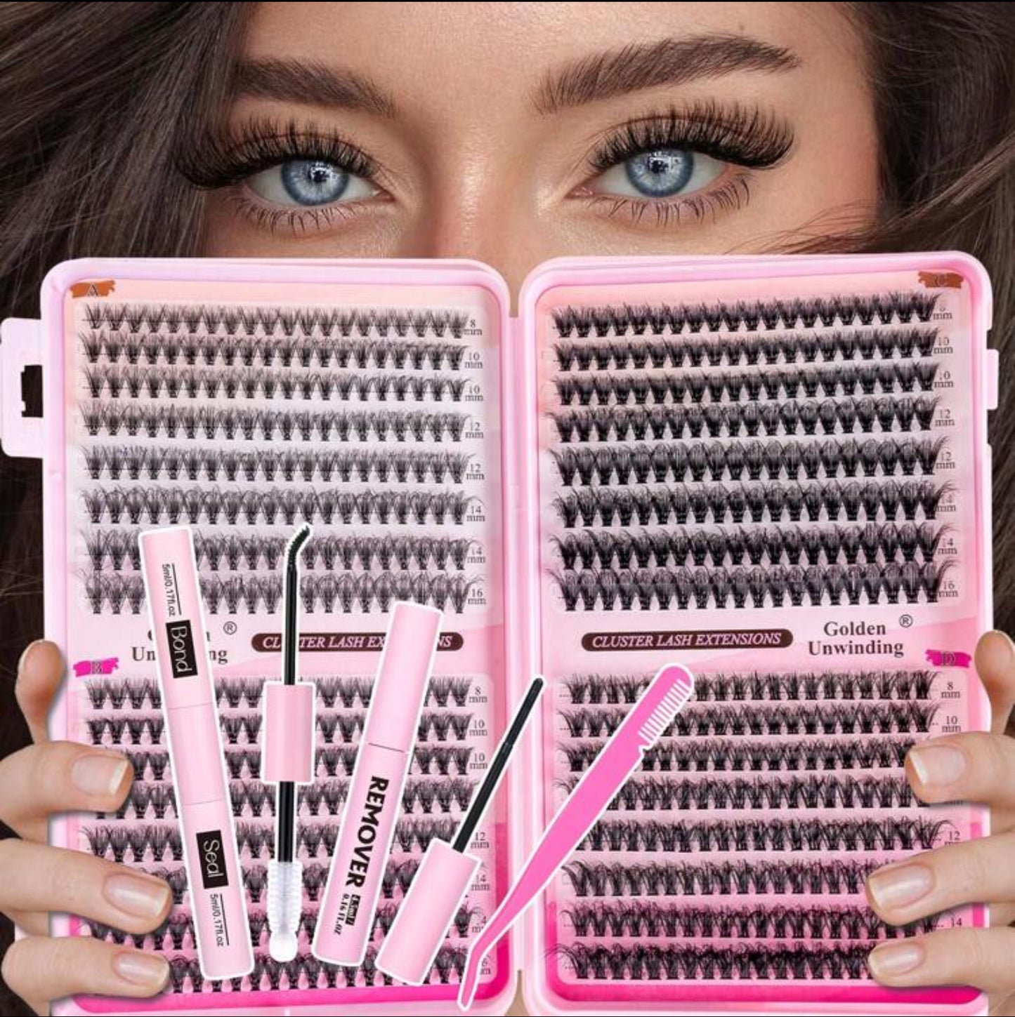 Kit Complet Cils & Pose – Golden Cluster Edition