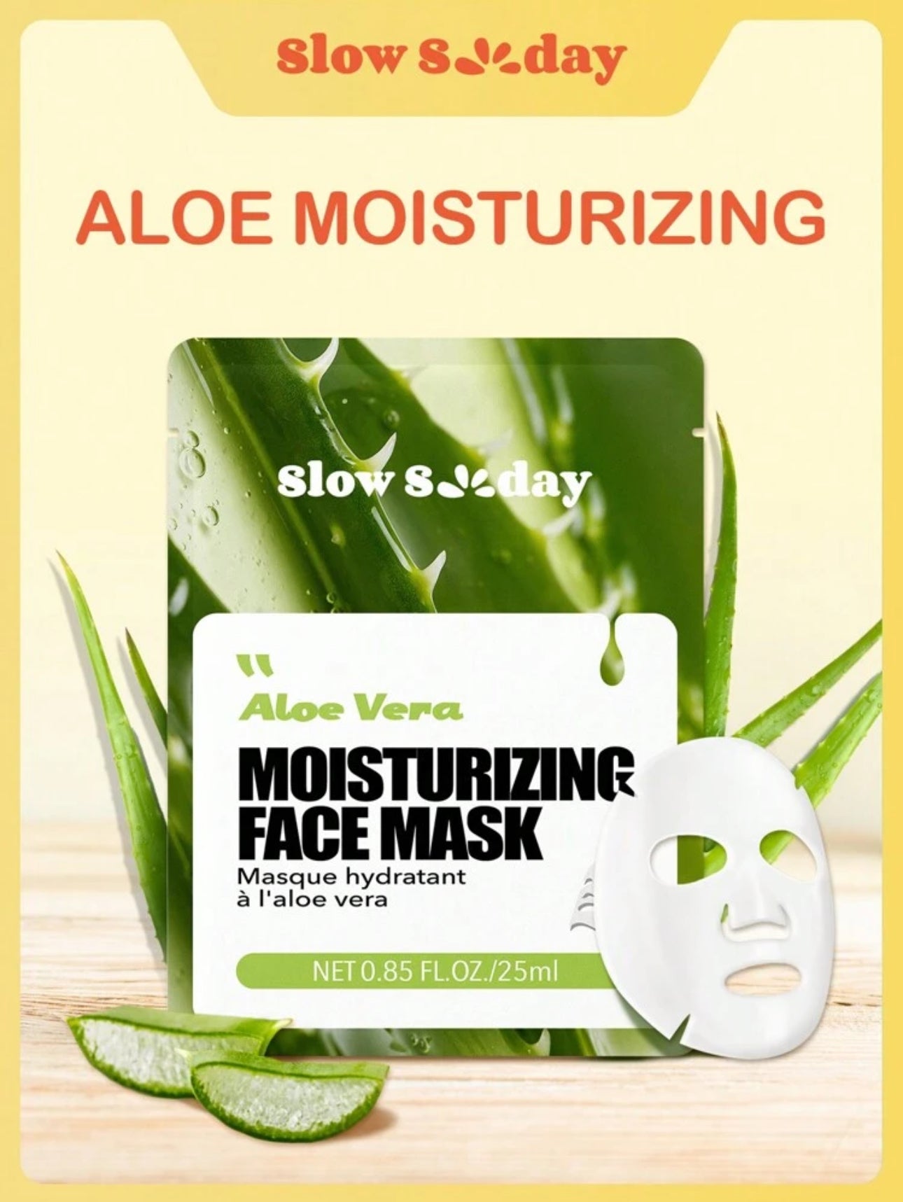 Masques visage hydratants – Naturels & efficaces (Aloe Vera, Camomille, Centella, thé vert)
