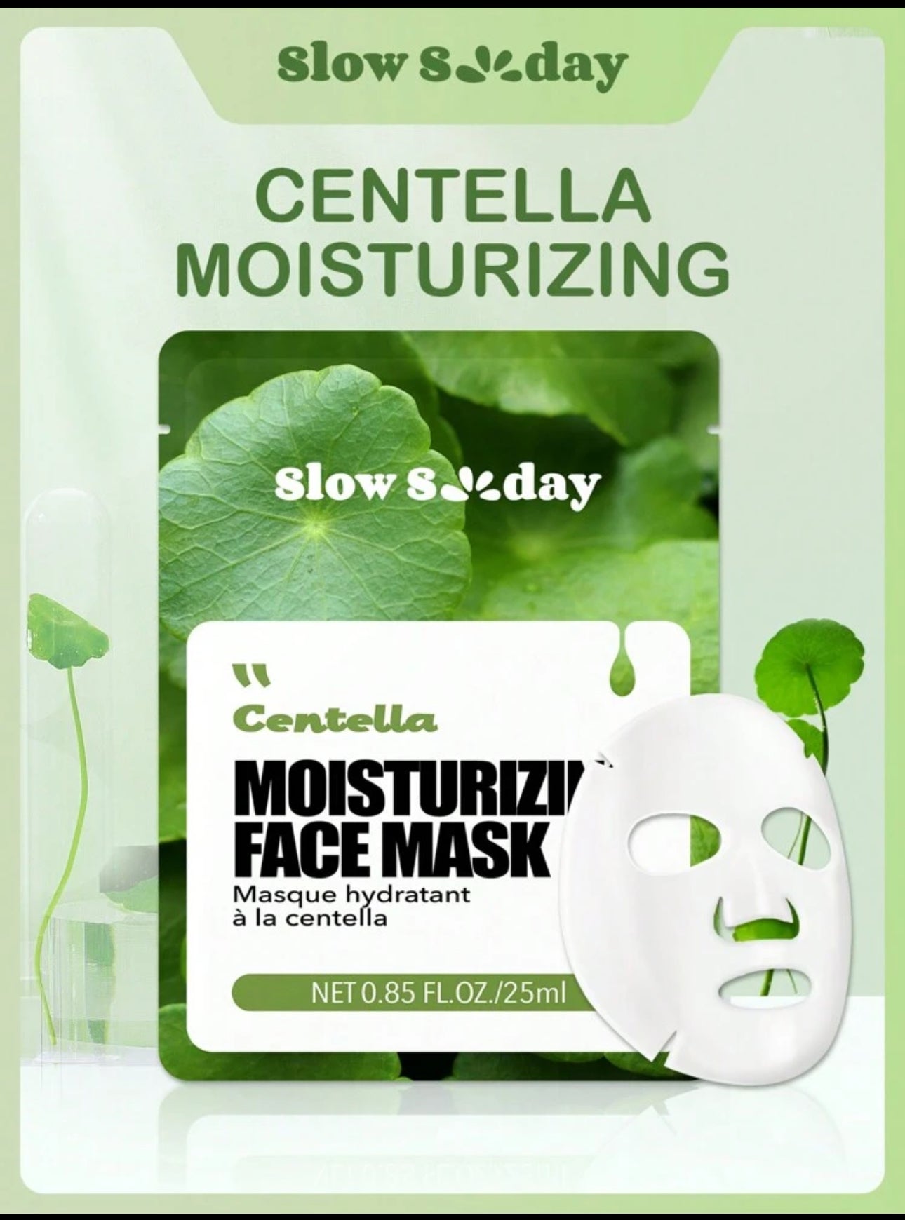 Masques visage hydratants – Naturels & efficaces (Aloe Vera, Camomille, Centella, thé vert)