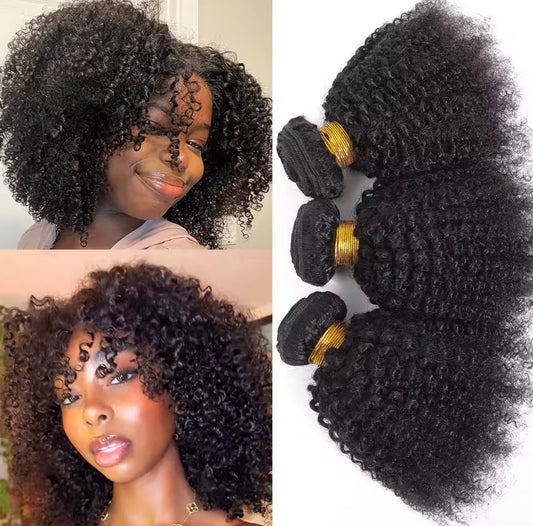 Mèche Kinky Afro 100 % Cheveux Humains – Texture 4B/4C