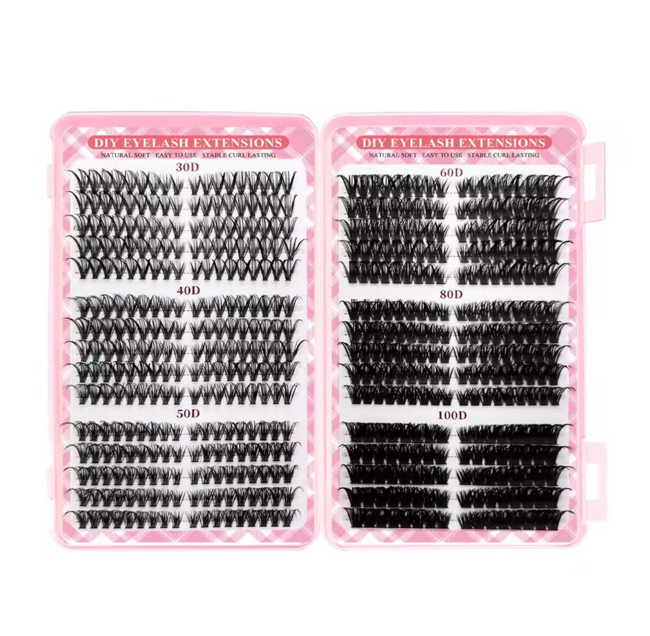 Cils DIY en Touffes – Effet Naturel à Volume Intense (30D à 100D)