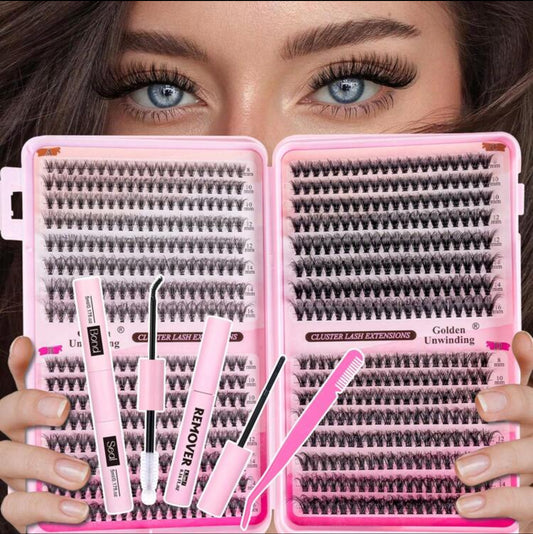 Kit Complet Cils & Pose – Golden Cluster Edition
