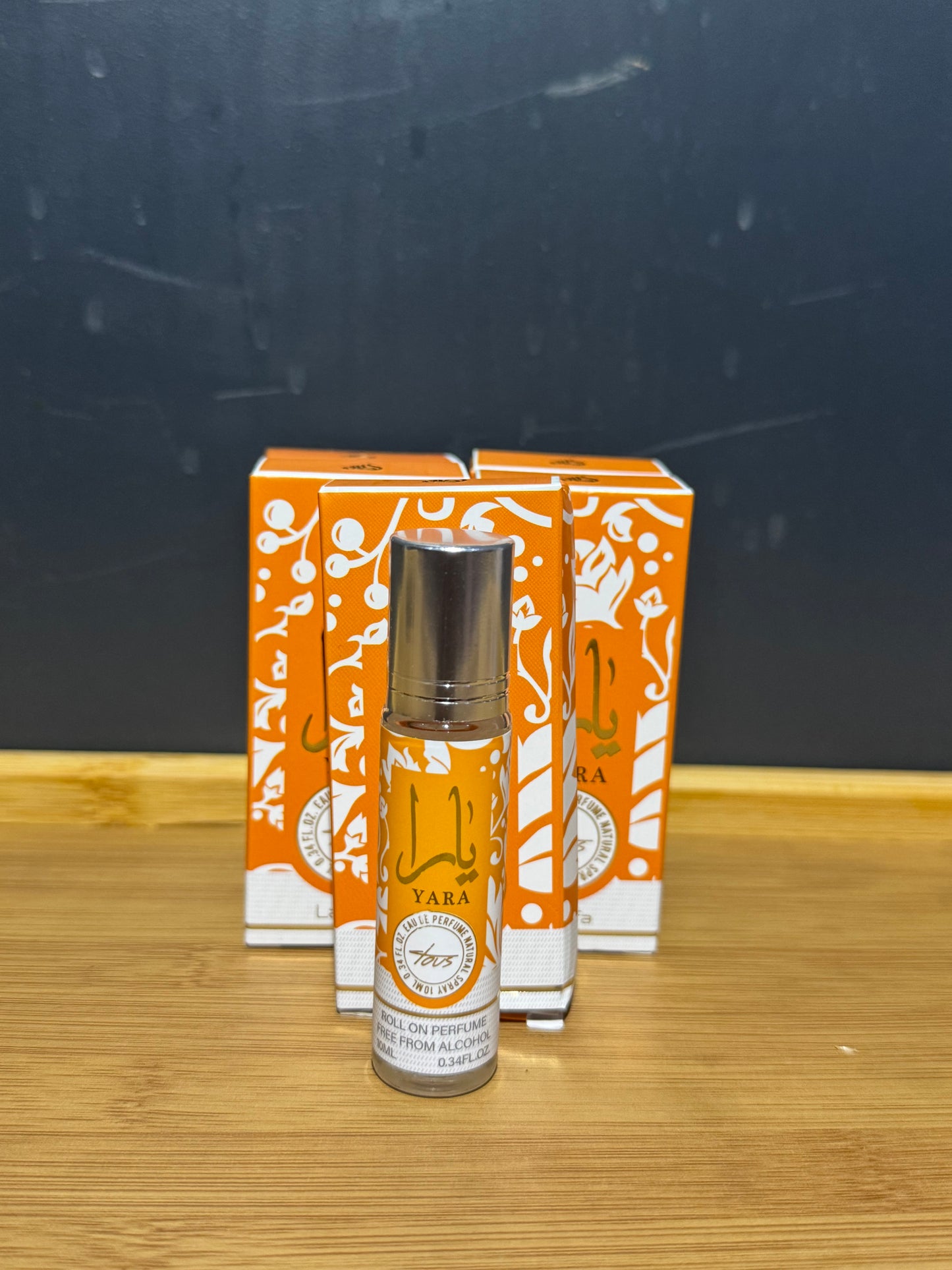 YARA orange, rouge framboise et rose – Parfum Roll-On 10 ml (Sans alcool)