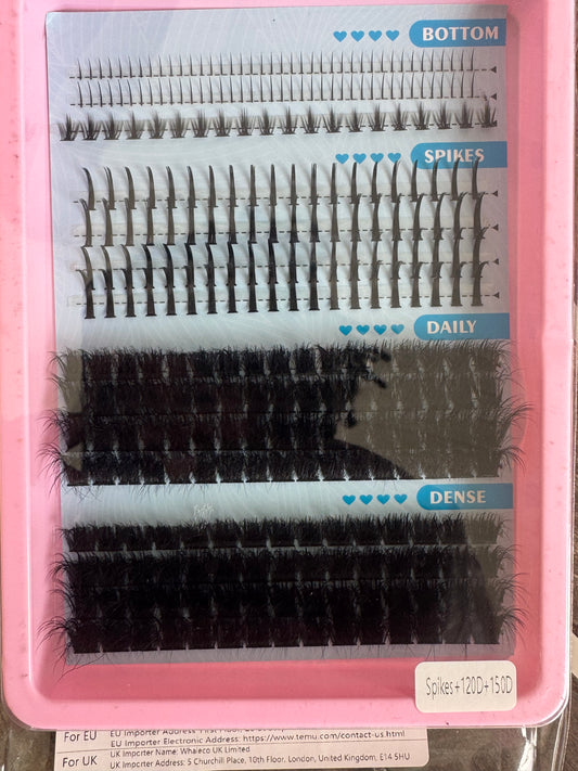 Kit Faux Cils Mix Spikes & Volume – Effet Naturel à Intense