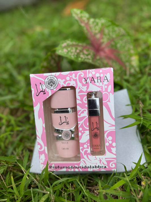 Coffret YARA – Parfum 30 ml & Gloss à Lèvres 4ml