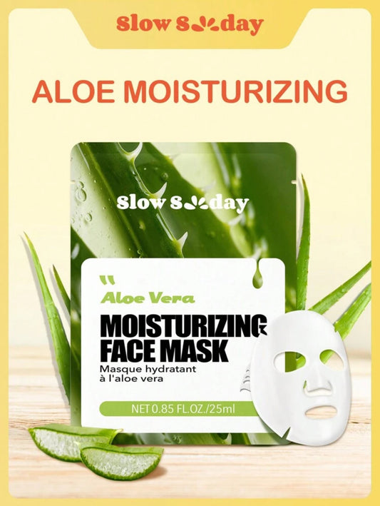 Masques visage hydratants – Naturels & efficaces (Aloe Vera, Camomille, Centella, thé vert)