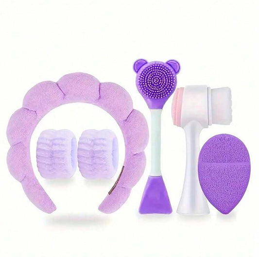 Set de Soins Visage 6 en 1 - Nettoyage, Spa & Exfoliation