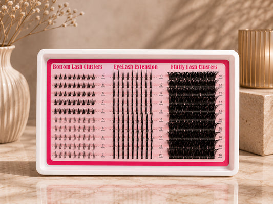 Cluster eyelashes - natural & glamorous look