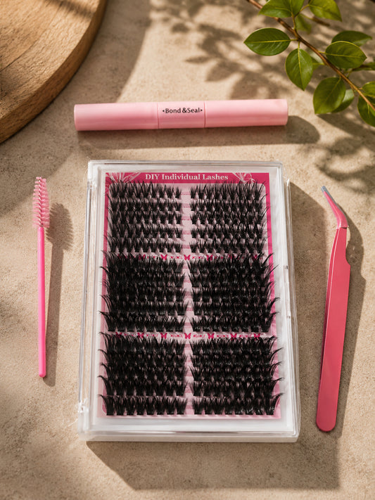 Kit faux cils en touffes DIY-Effet naturel & volume Glam